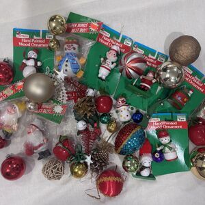 Vintage 1980s Christmas Ornaments Bundle
